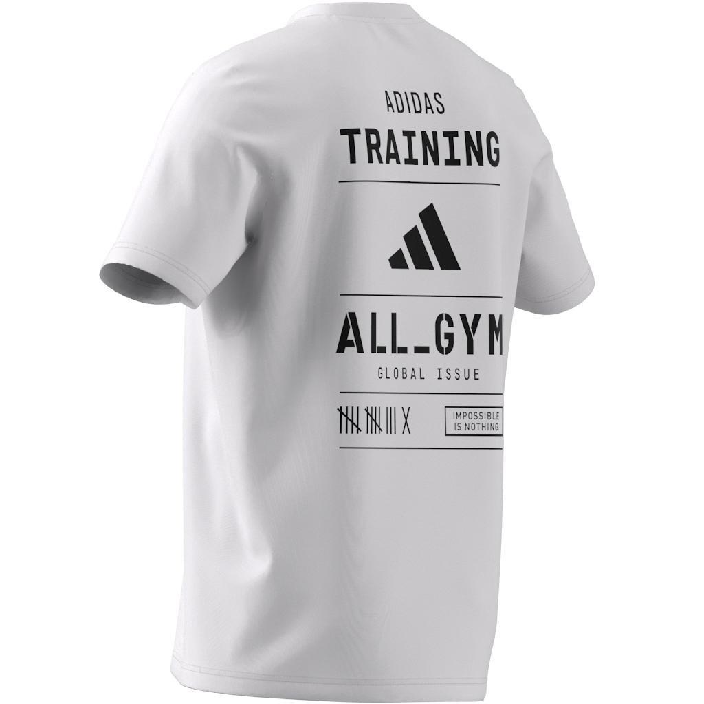 Men Aeroready All-Gym Graphic T-Shirt, White, A701_ONE, large image number 10