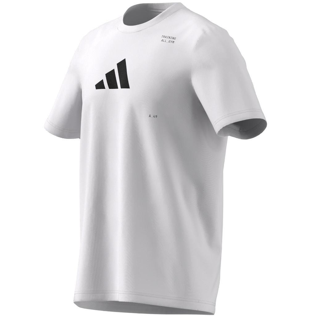 Men Aeroready All-Gym Graphic T-Shirt, White, A701_ONE, large image number 13