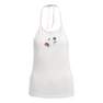 Women Fashion Graphics Floral Halter Neck Top, White, A701_ONE, thumbnail image number 1