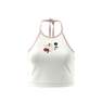 Women Fashion Graphics Floral Halter Neck Top, White, A701_ONE, thumbnail image number 11