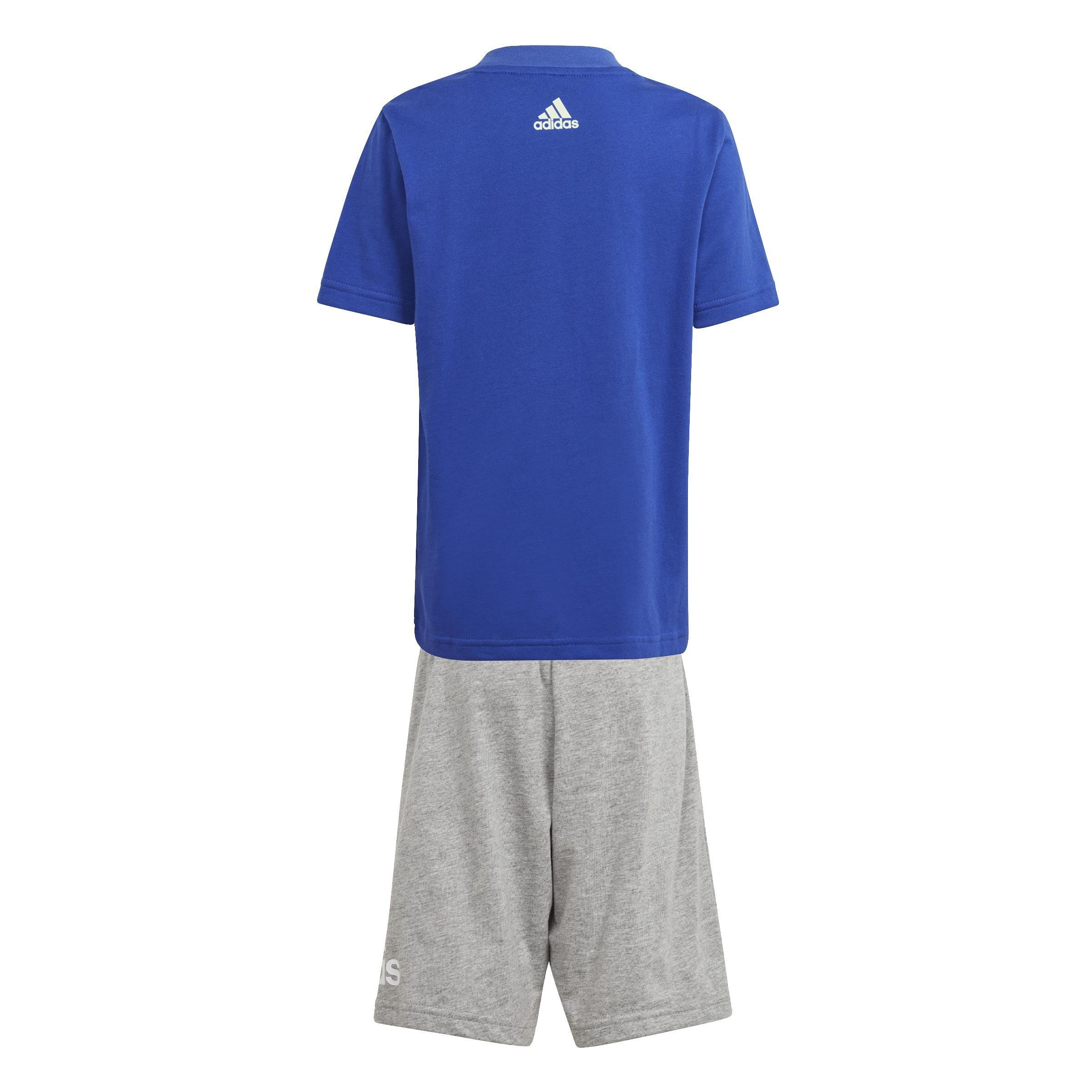 Unisex Kids Essentials Logo Tee And Short Set, Blue, A701_ONE, large image number 2