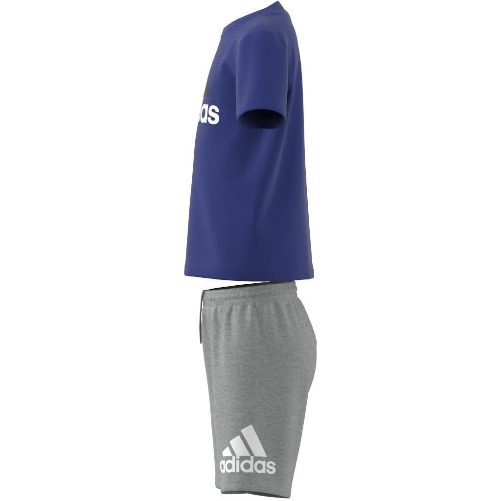 Unisex Kids Essentials Logo Tee And Short Set, Blue, A701_ONE, large image number 8