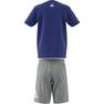 Kids Unisex Essentials Logo Tee And Short Set, Blue, A701_ONE, thumbnail image number 10