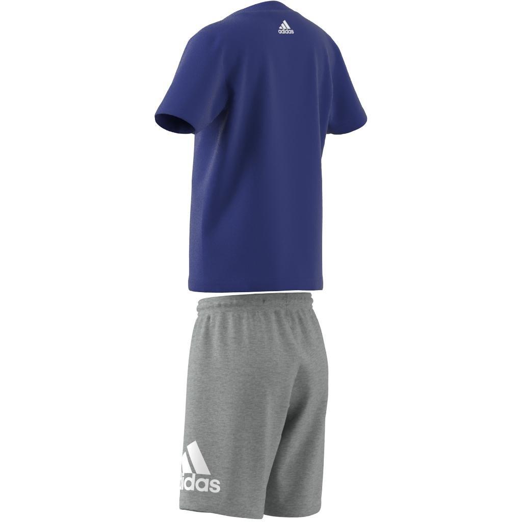 Unisex Kids Essentials Logo Tee And Short Set, Blue, A701_ONE, large image number 13