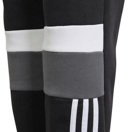 Kids Unisex Tiberio 3-Stripes Fleece Joggers Kids, Black, A701_ONE, large image number 5