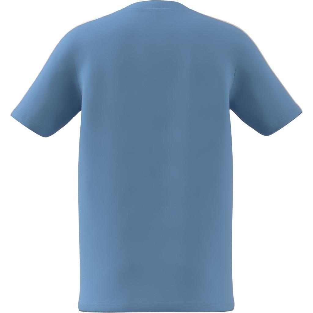 Kids Unisex Essentials 3-Stripes Cotton T-Shirt, Blue, A701_ONE, large image number 13