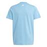 Kids Unisex Essentials Two-Color Big Logo Cotton T-Shirt, Blue, A701_ONE, thumbnail image number 1