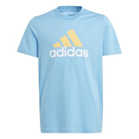 Kids Unisex Essentials Two-Color Big Logo Cotton T-Shirt, Blue, A701_ONE, large image number 7