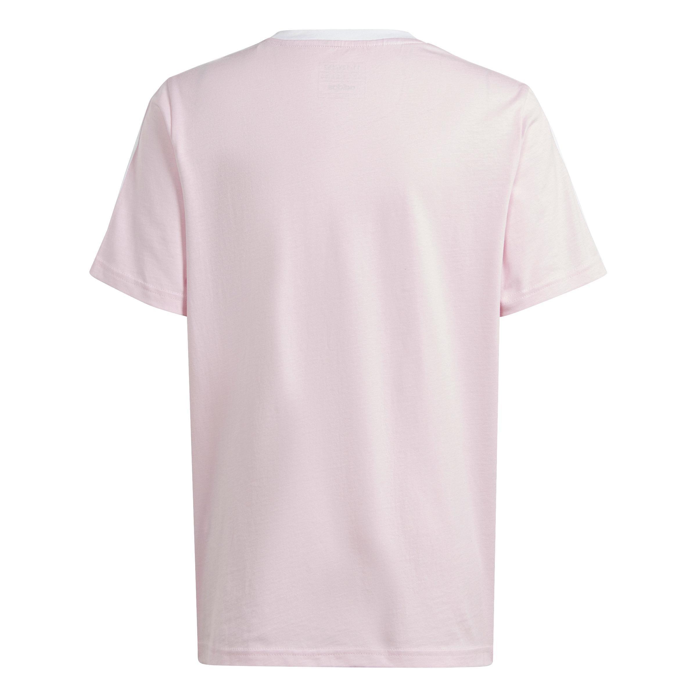 Kids Girls Essentials 3-Stripes Boyfriend T-Shirt, Pink, A701_ONE, large image number 1