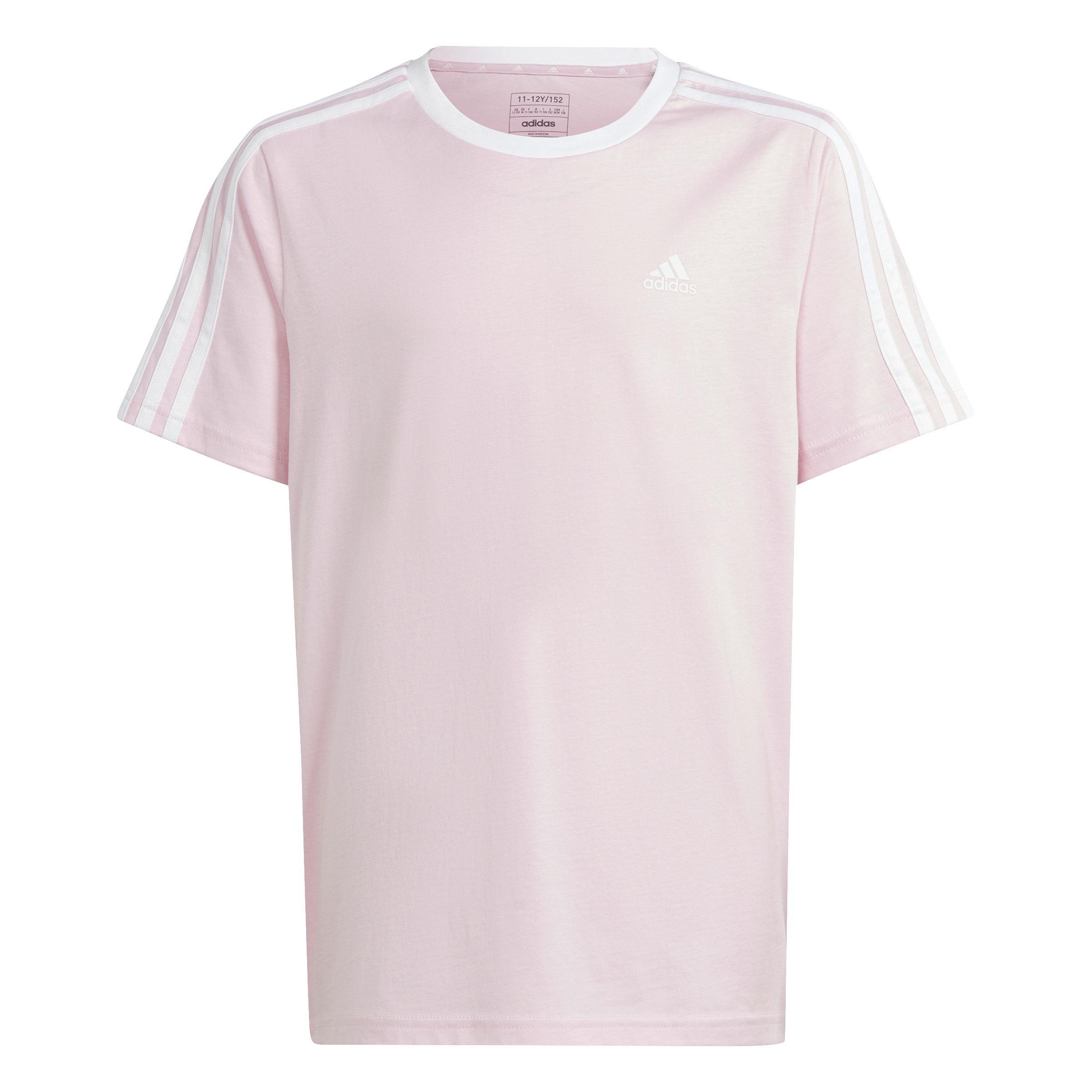 Kids Girls Essentials 3-Stripes Boyfriend T-Shirt, Pink, A701_ONE, large image number 2