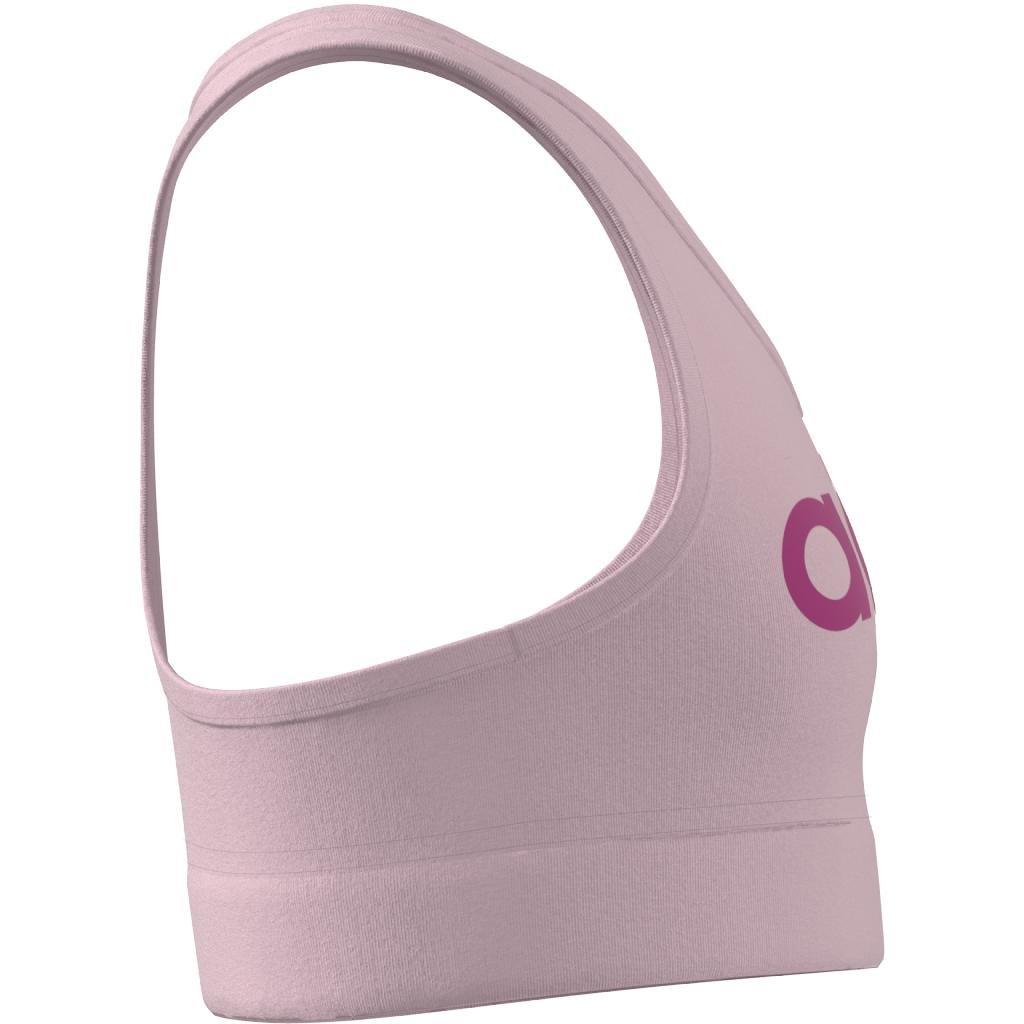 adidas - Kids Girls Essentials Linear Logo Cotton Bra Top, Pink