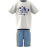 Kids Unisex Essentials Allover Print Tee Set, White, A701_ONE, thumbnail image number 4