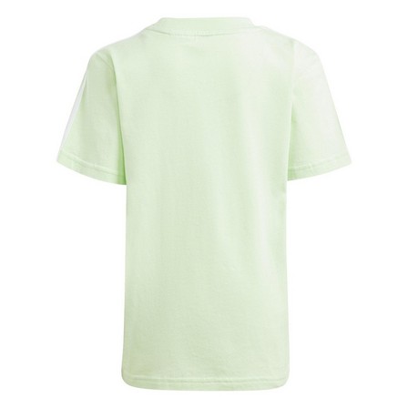 Kids Unisex Essentials 3-Stripes Cotton T-Shirt, Green, A701_ONE, large image number 2