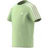 Kids Unisex Essentials 3-Stripes Cotton T-Shirt, Green, A701_ONE, thumbnail image number 6