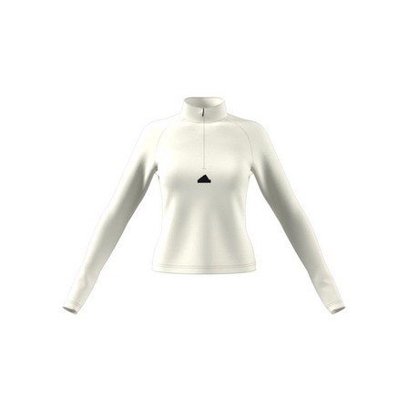 Women City Escape Quarter-Zip Long-Sleeve Top, White, A701_ONE, large image number 10