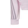 Kids Girls Future Icons 3-Stripes Full-Zip Hoodie, Pink, A701_ONE, thumbnail image number 4