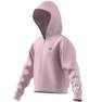 Kids Girls Future Icons 3-Stripes Full-Zip Hoodie, Pink, A701_ONE, thumbnail image number 7
