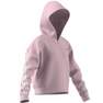 Kids Girls Future Icons 3-Stripes Full-Zip Hoodie, Pink, A701_ONE, thumbnail image number 12