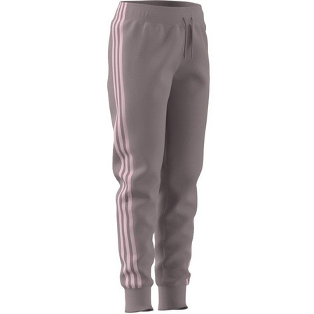 Kids Girls Future Icons 3-Stripes Cotton Joggers, Purple, A701_ONE, large image number 10
