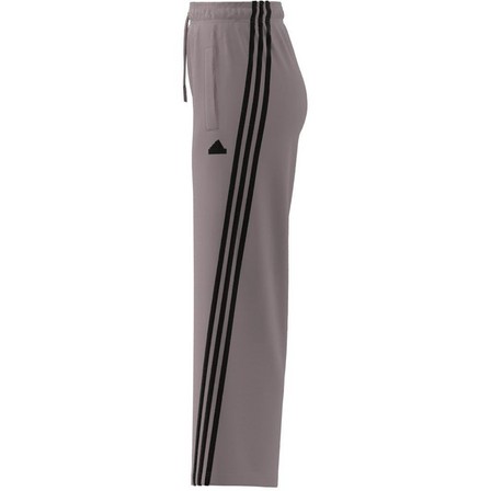 Womens Future Icons 3-Stripes Open Hem Joggers, Purple, A701_ONE, large image number 2