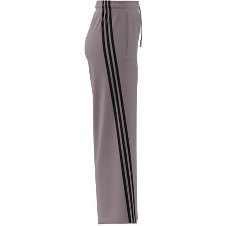 Womens Future Icons 3-Stripes Open Hem Joggers, Purple, A701_ONE, large image number 5