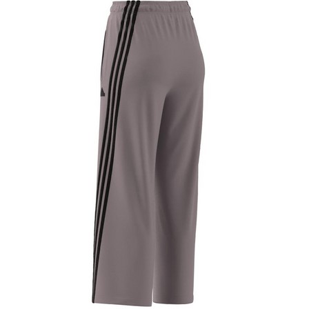 Womens Future Icons 3-Stripes Open Hem Joggers, Purple, A701_ONE, large image number 10