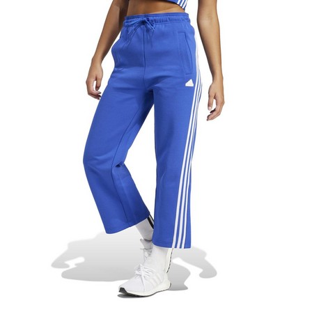 Women Future Icons 3-Stripes Open Hem Joggers, Blue, A701_ONE, large image number 0