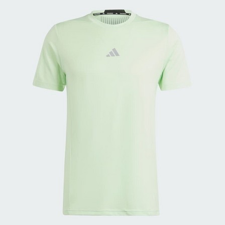 Men Designed For Training Hiit Workout Heat.Rdy T-Shirt, Green, A701_ONE, large image number 3