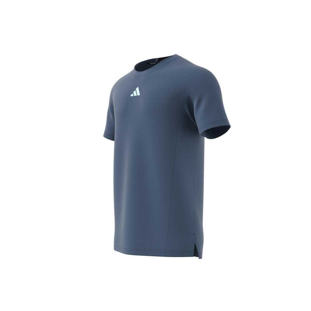 adidas - Men Designed For Training Hiit Workout Heat.Rdy T-Shirt, Blue