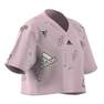 Kids Girls Brand Love Crop T-Shirt, Pink, A701_ONE, thumbnail image number 10