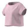 Kids Girls Aeroready Dance Crop T-Shirt Kids, Pink, A701_ONE, thumbnail image number 7