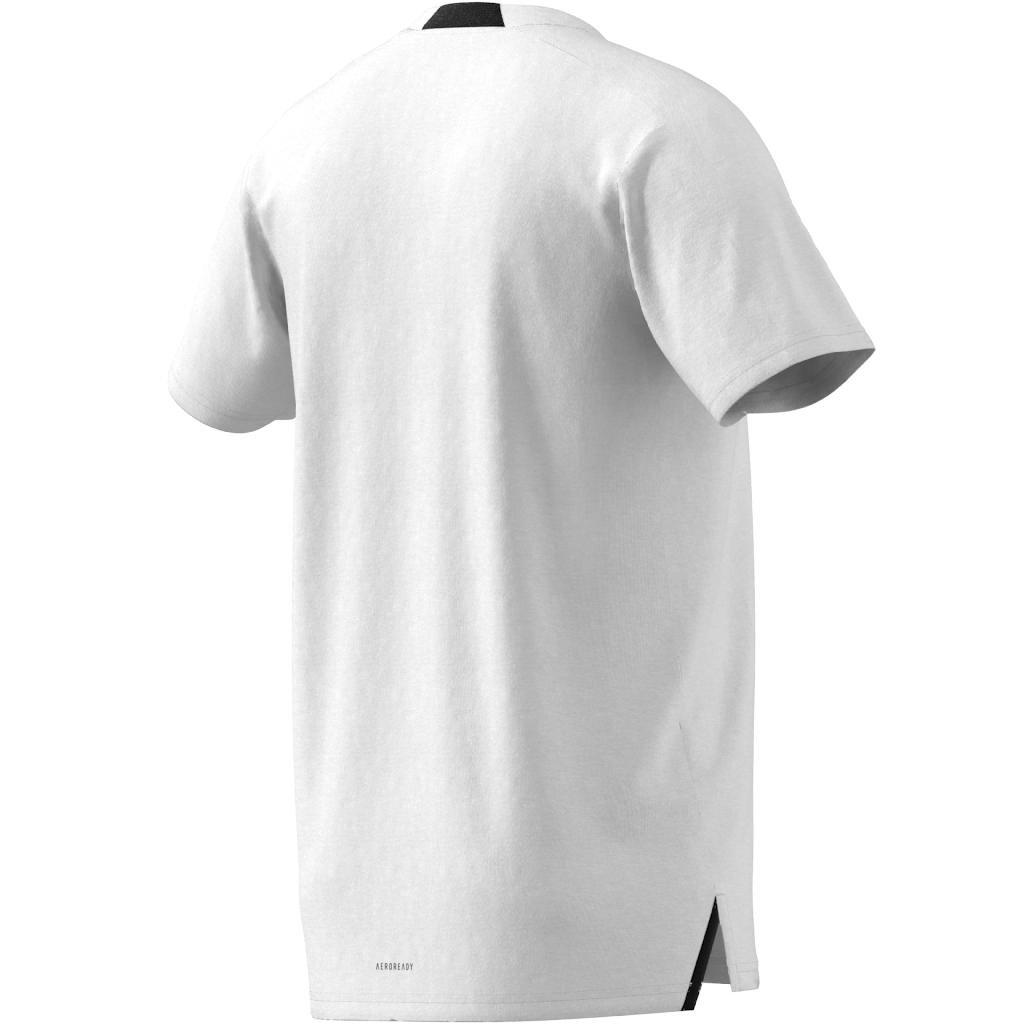 Men Training Workout T-Shirt, White, A701_ONE, large image number 8