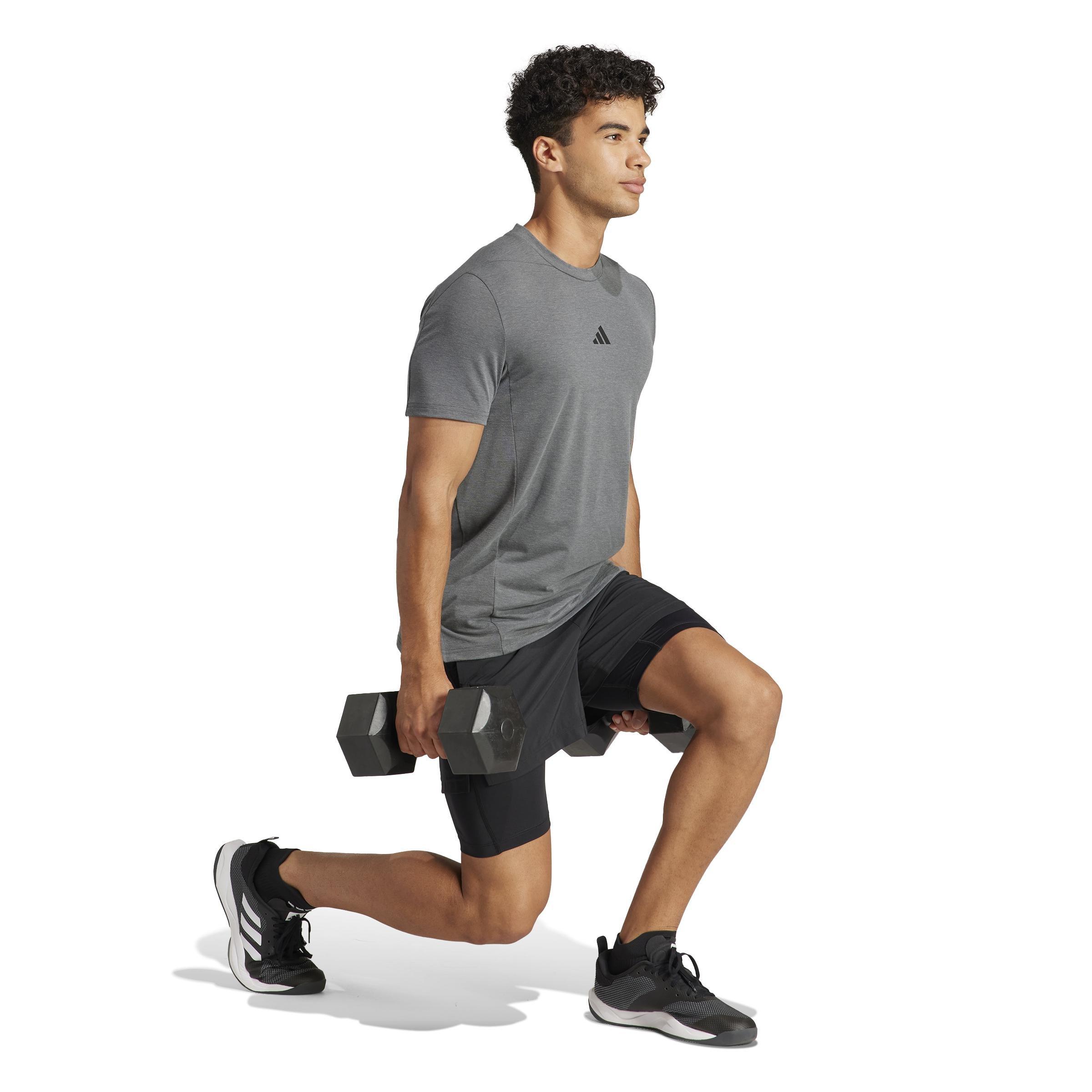 Training Workout T-Shirt, Grey, , large image number 1