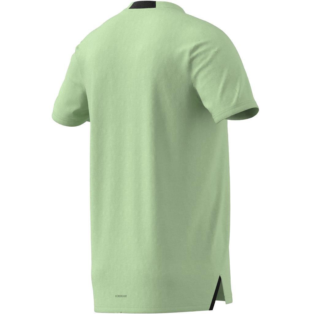 Men Training Workout T-Shirt, Green, A701_ONE, large image number 12