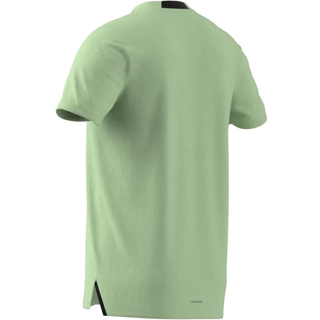 Men Training Workout T-Shirt, Green, A701_ONE, large image number 13
