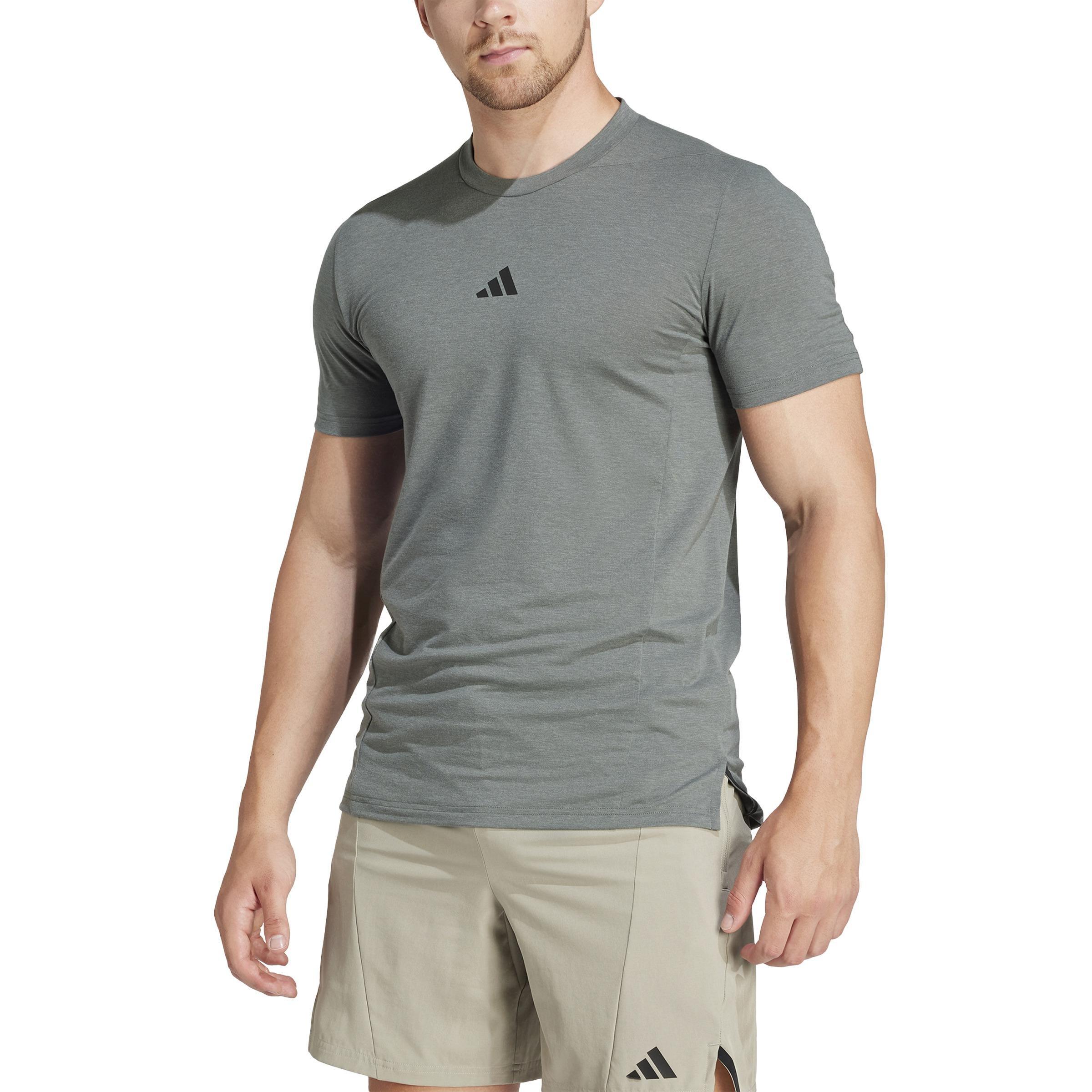 Men Training Workout T-Shirt, Grey, A701_ONE, large image number 1