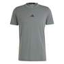 Mens Training Workout T-Shirt, Grey, A701_ONE, thumbnail image number 3