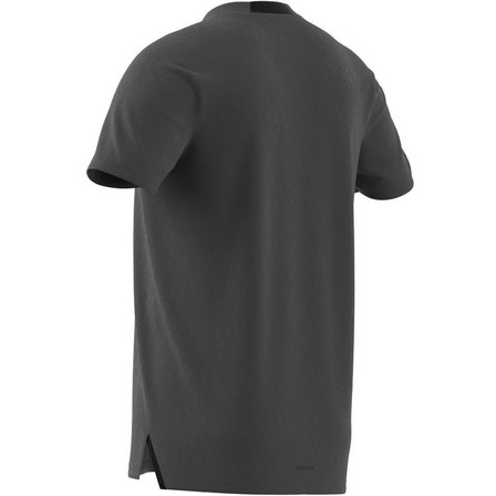 Mens Training Workout T-Shirt, Grey, A701_ONE, large image number 14