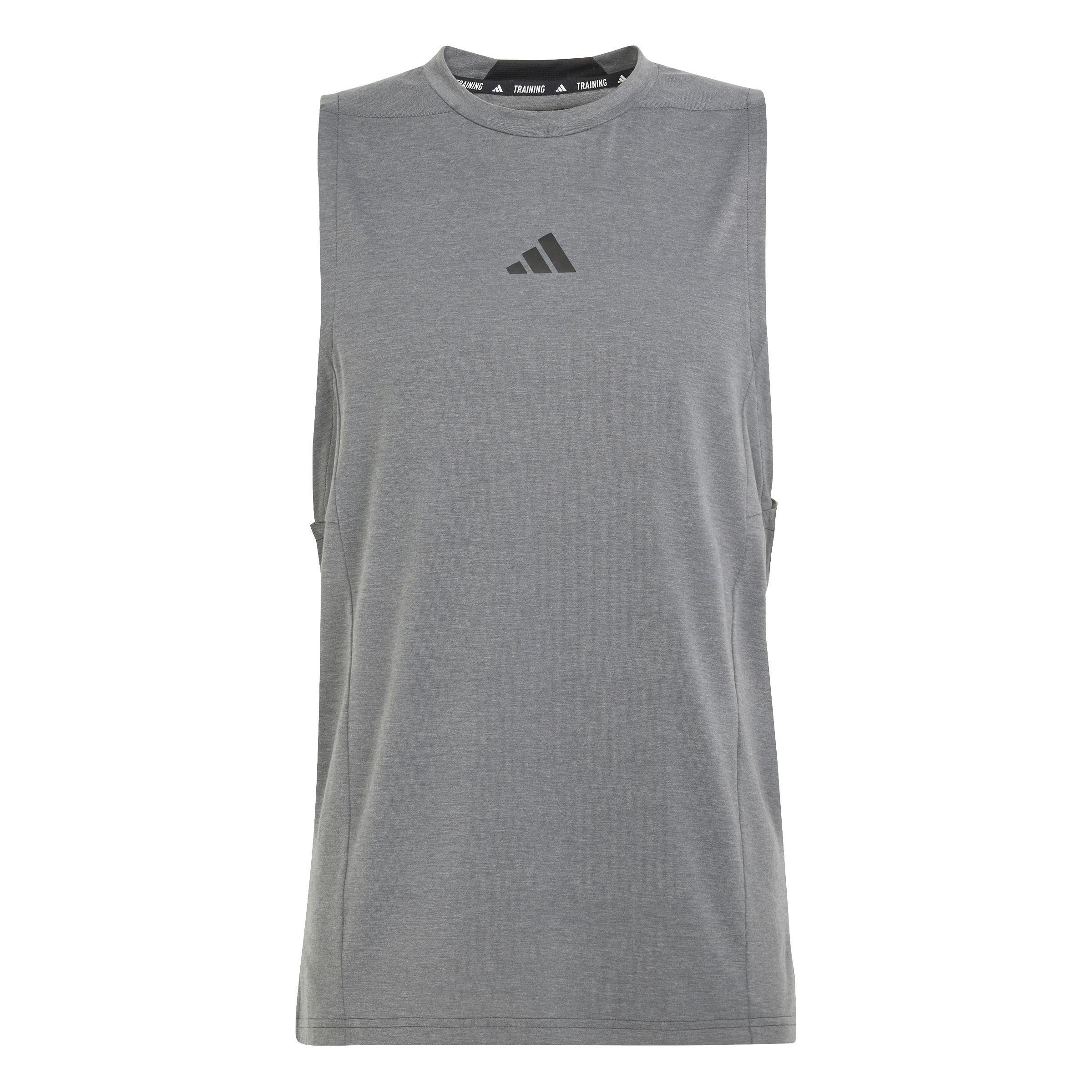Men Training Workout Tank Top, Grey, A701_ONE, large image number 3