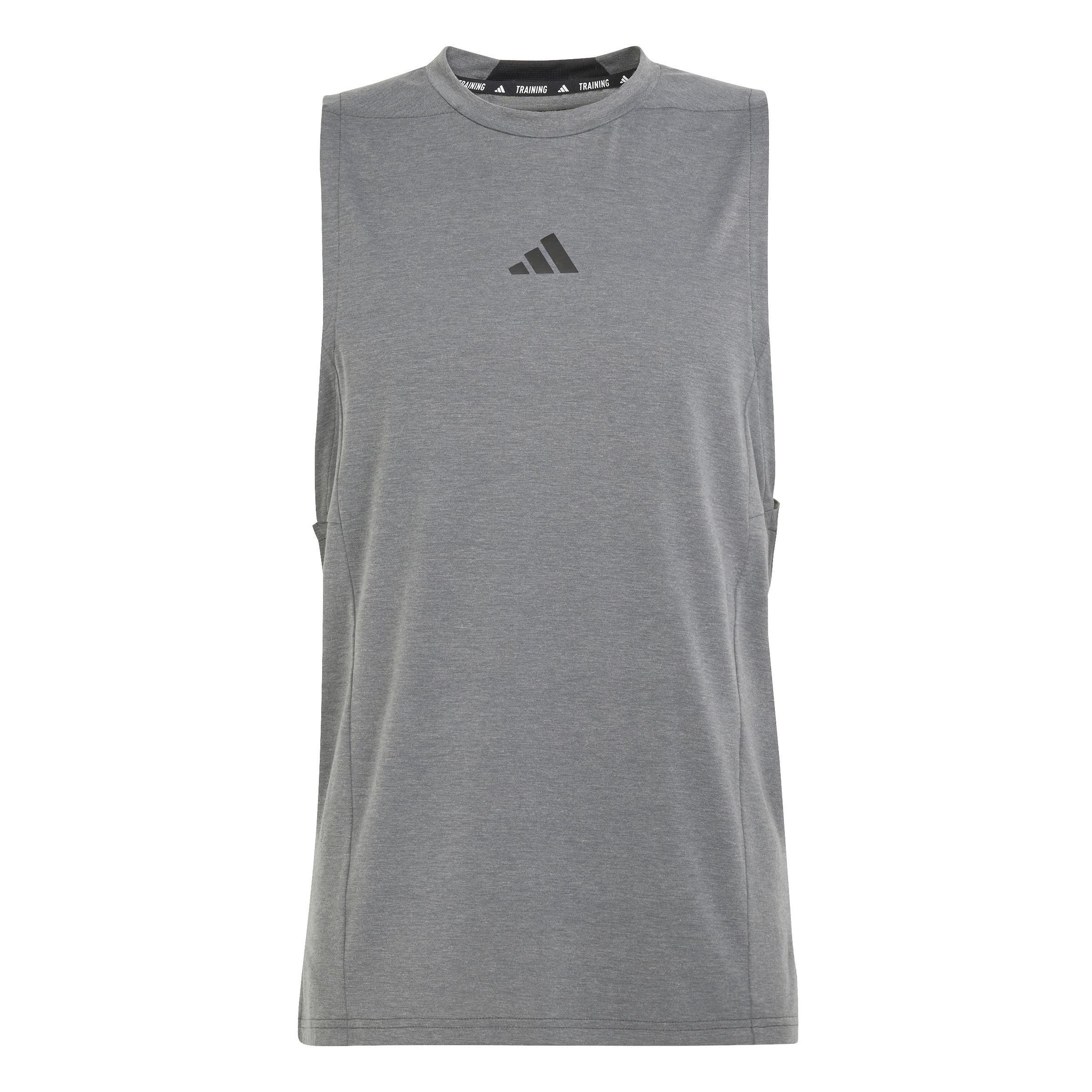 Men Training Workout Tank Top, Grey, A701_ONE, large image number 4