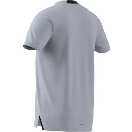 Men Designed For Training Workout T-Shirt, Blue, A701_ONE, large image number 7