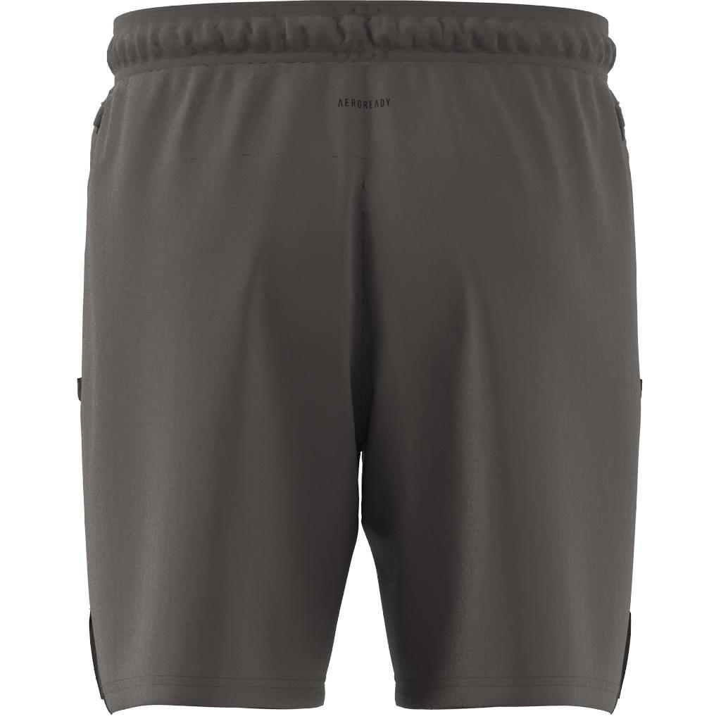 Men Designed For Training Workout Shorts, Brown, A701_ONE, large image number 10
