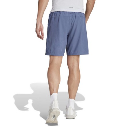 Men Designed For Training Workout Shorts, Blue, A701_ONE, large image number 2
