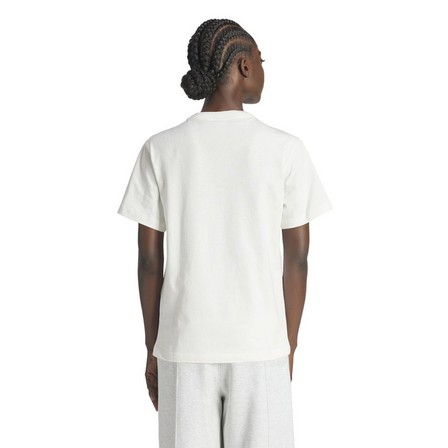 Women Monogram Trefoil T-Shirt, White, A701_ONE, large image number 3