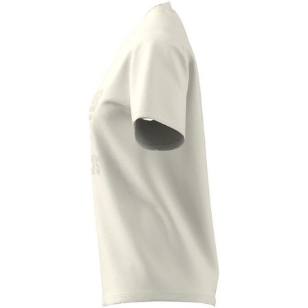 Women Monogram Trefoil T-Shirt, White, A701_ONE, large image number 6