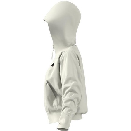 Women Adidas Z.N.E. Full-Zip Hoodie, White, A701_ONE, large image number 9