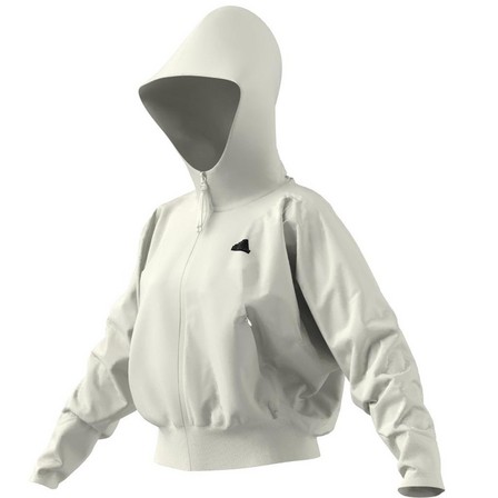 Women Adidas Z.N.E. Full-Zip Hoodie, White, A701_ONE, large image number 12