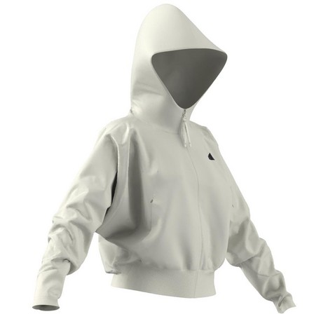 Women Adidas Z.N.E. Full-Zip Hoodie, White, A701_ONE, large image number 13