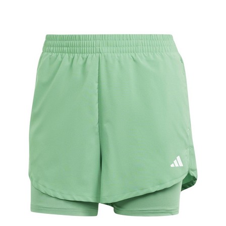 Women Aeroready Training Minimal Two-In-One Shorts, Green, A701_ONE, large image number 1