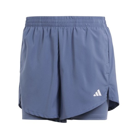 Women Aeroready Training Minimal Two-In-One Shorts, Blue, A701_ONE, large image number 1
